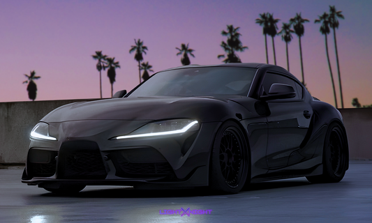 Toyota Supra Mk5 Front Horizontal Neon Poster