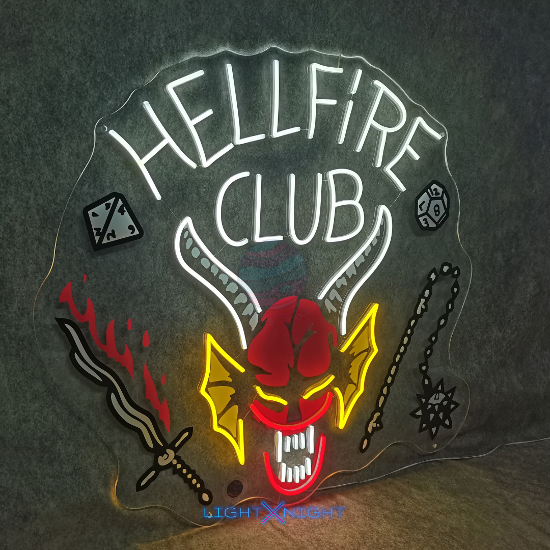 Hellfire Club Logo Neon Sign