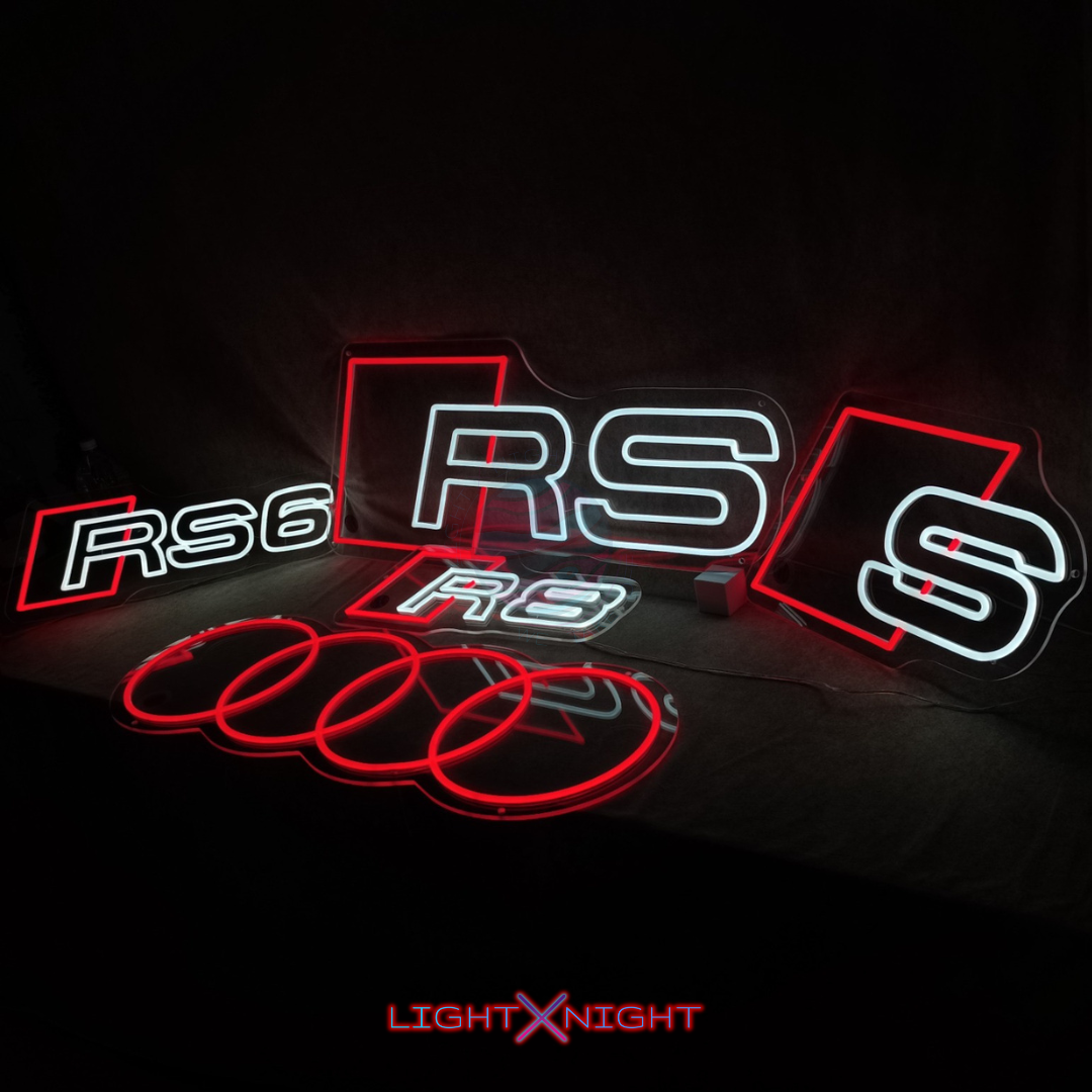 Audi Neon Sign, Audi RS Neon Sign, Audi RS6 Neon Sign, Audi S Neon Sign, Audi R8 Neon Sign, Audi Led Neon Sign