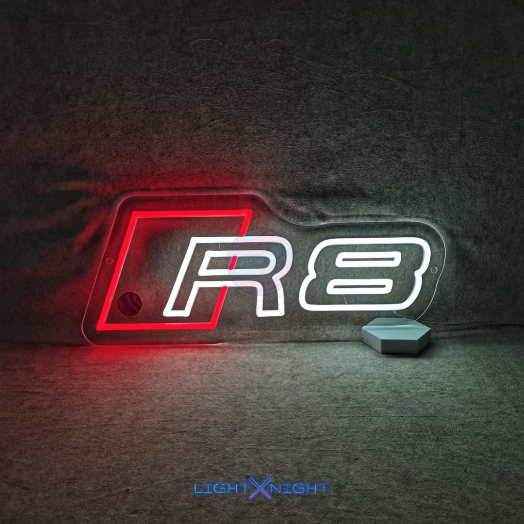 Audi R8 Led Neon Sign, Audi R8 Neon Light, Light X Night Audi R8 Neon Sign