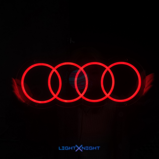 Audi Rings Neon Sign
