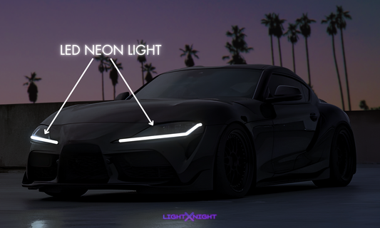 Toyota Supra Mk5 Front Horizontal Neon Poster