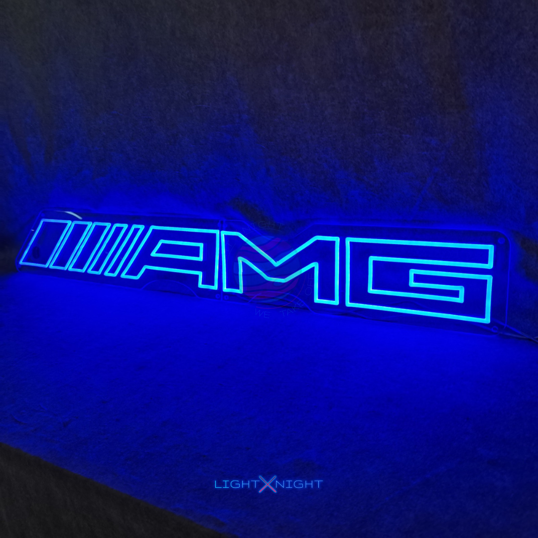 AMG Neon Sign, AMG Led Neon Sign, AMG Mercedes Decoration, AMG Neon Light