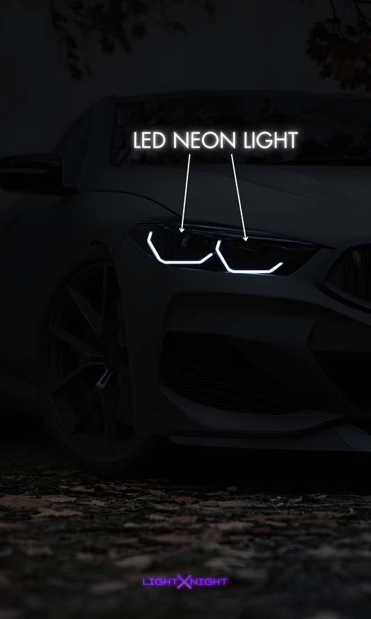 BMW M8 Competition Neon Poster
