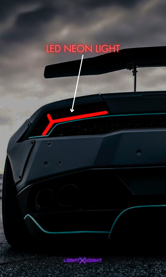 Lamborghini Huracan Neon Poster