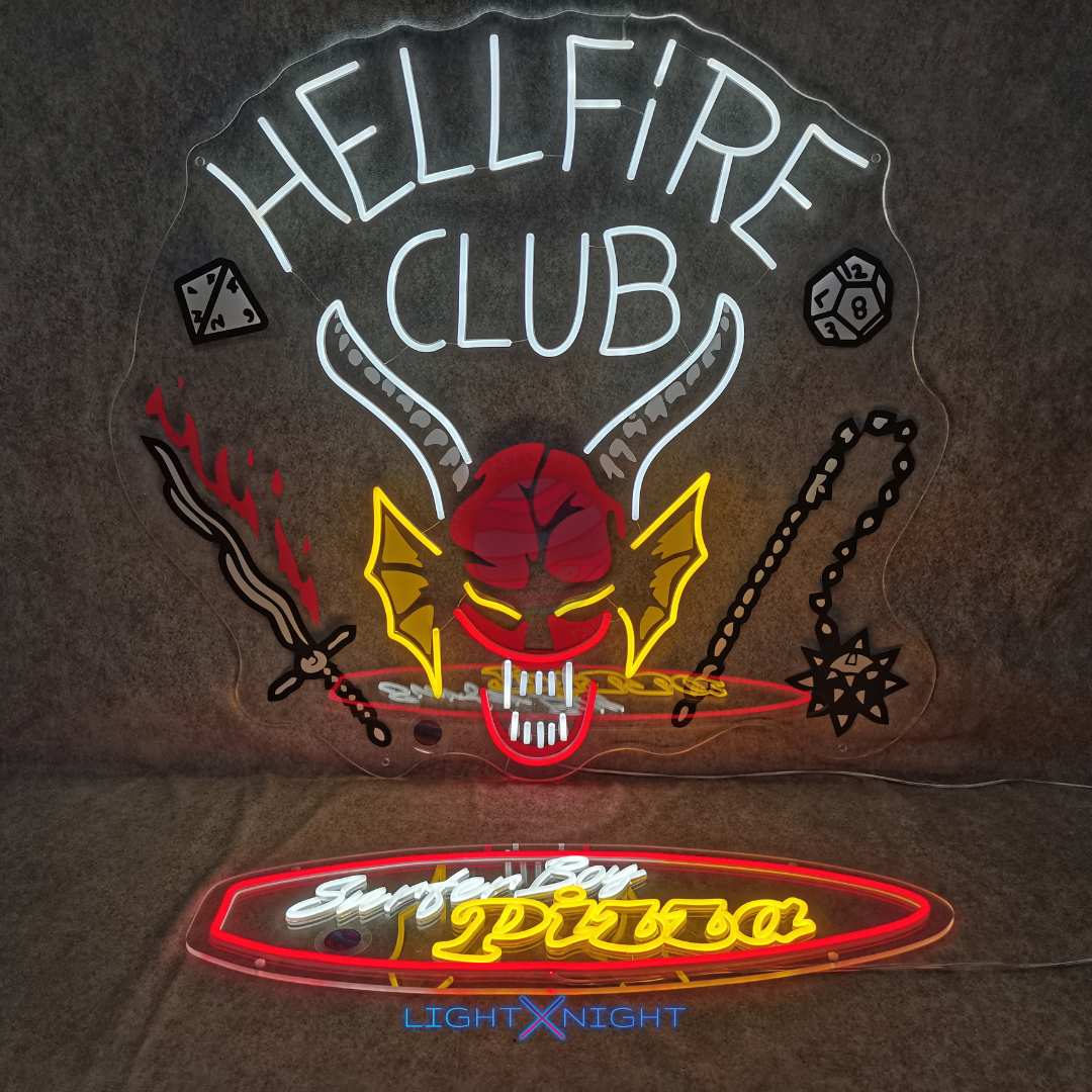 Hellfire Club Logo Neon Sign