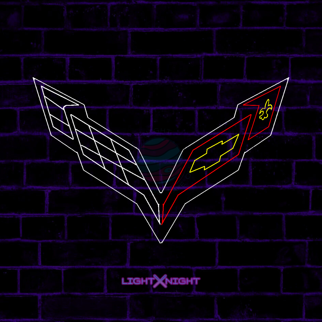 Corvette Neon Sign, Corvette Led Neon Sign, Corvette Neon Light