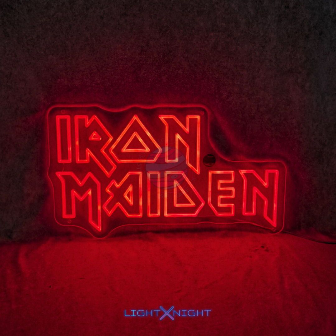Iron Maiden Led Neon Sign, Iron Maiden sign, Iron Maiden Neon Light, Iron Maiden Merchandise