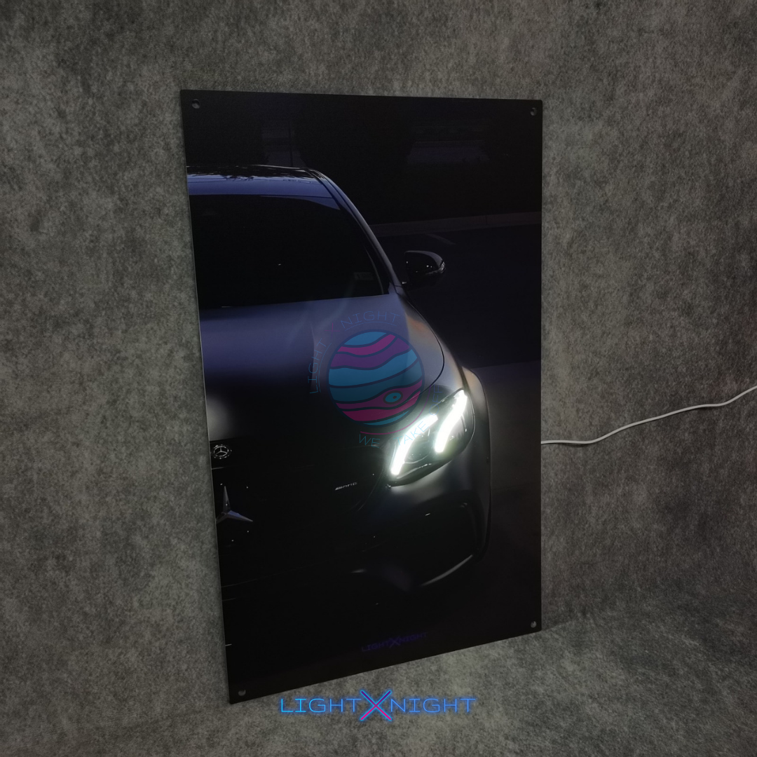 Mercedes AMG E63s Neon Poster