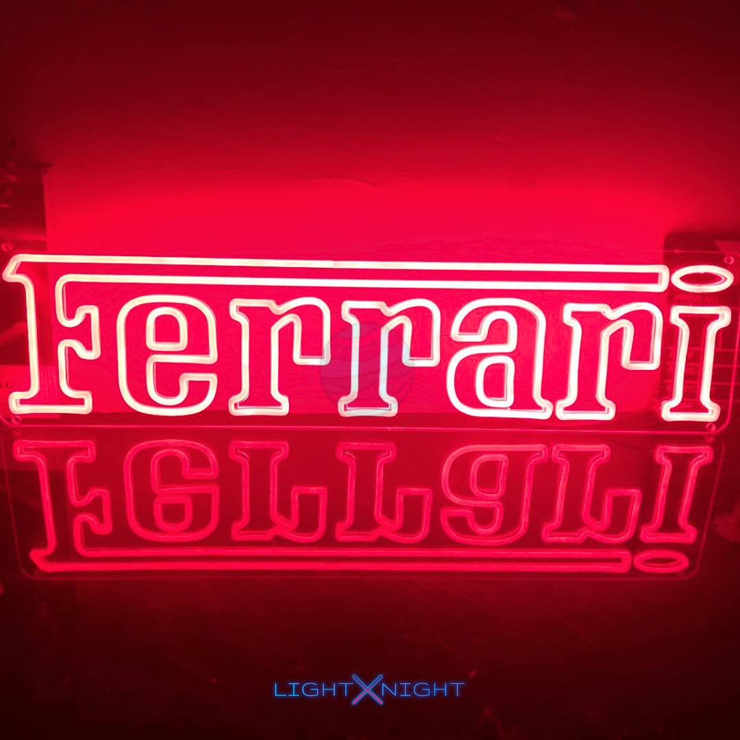 Ferrari Font Neon Sign