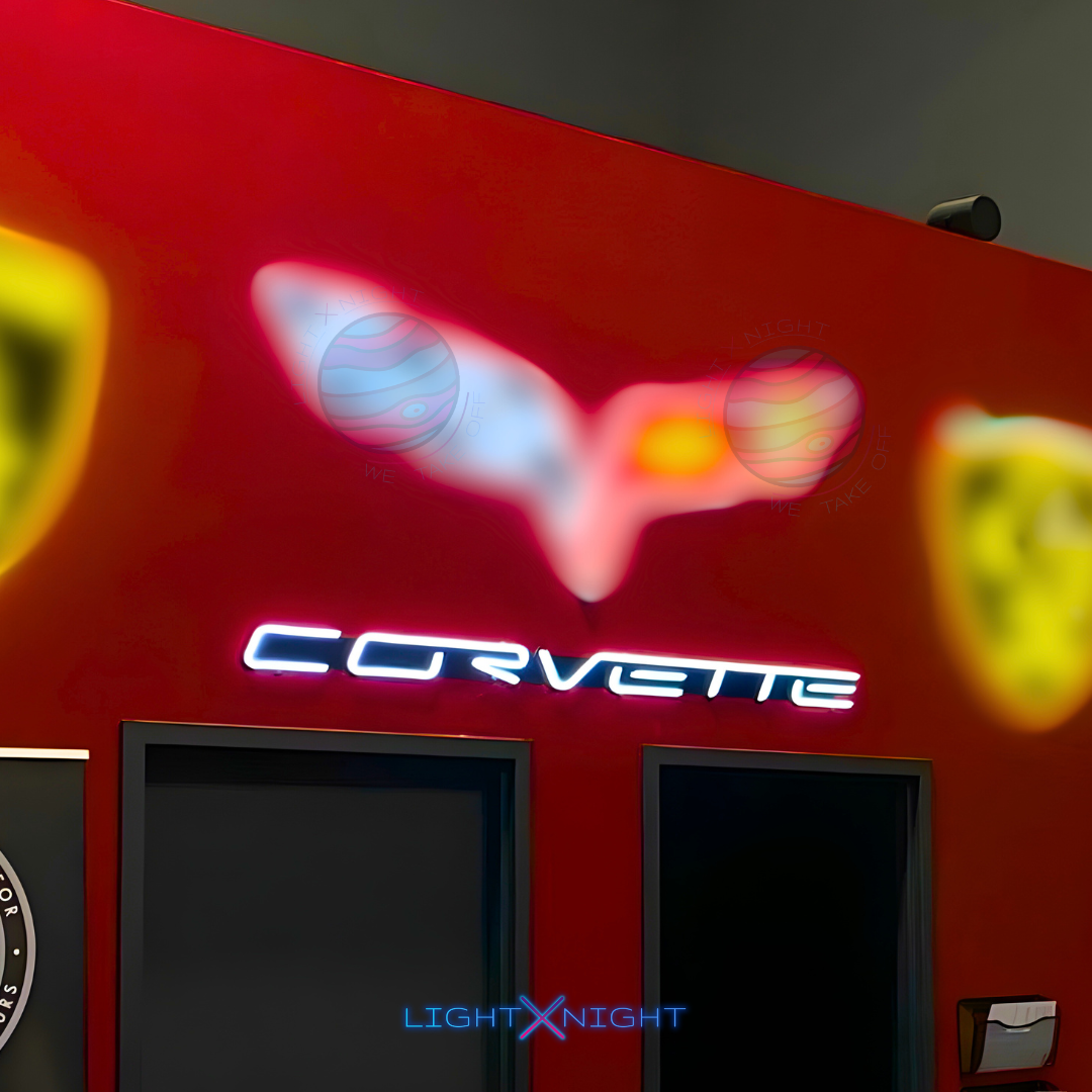 Corvette Font Neon Sign