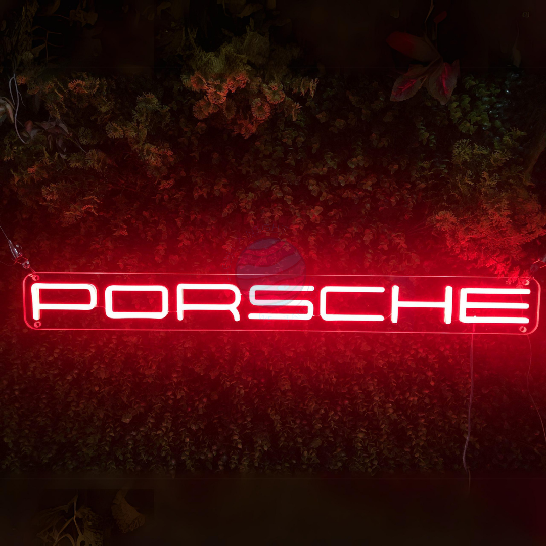 Porsche Led Neon Sign, Porsche Neon Light, Light X Night Porsche Neon Sign
