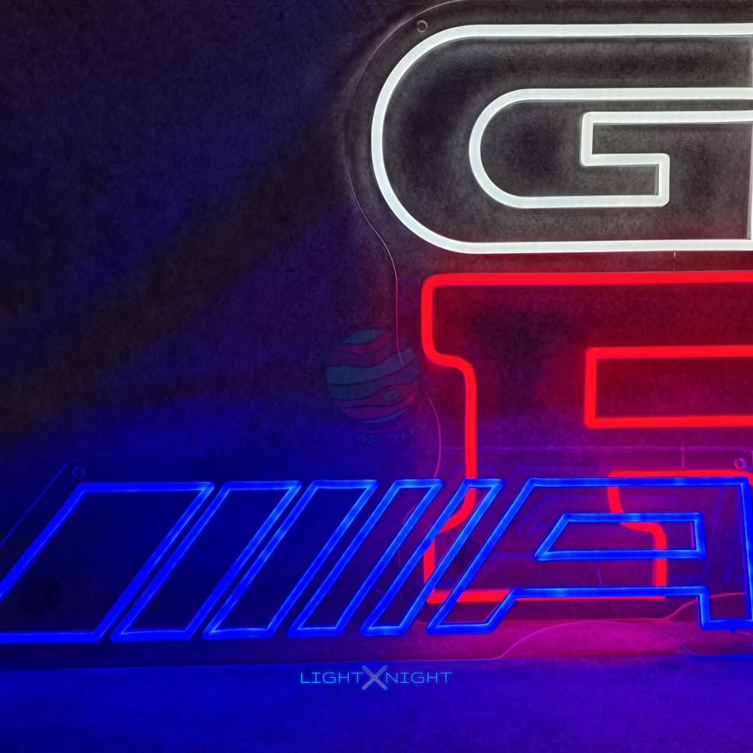 AMG Neon Sign, AMG Led Neon Sign, AMG Mercedes Decoration, AMG Neon Light