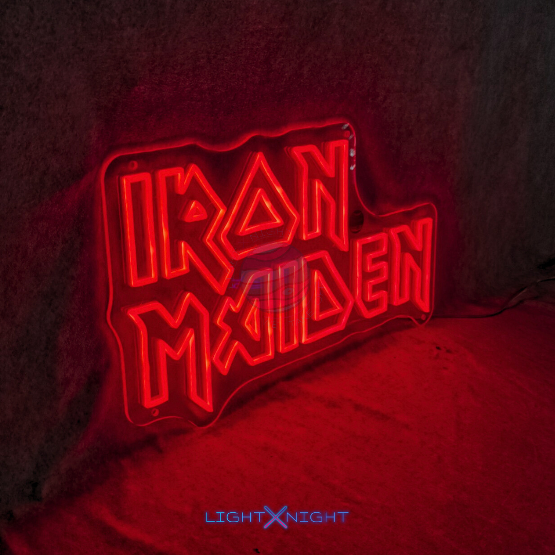 Iron Maiden Led Neon Sign, Iron Maiden sign, Iron Maiden Neon Light, Iron Maiden Merchandise