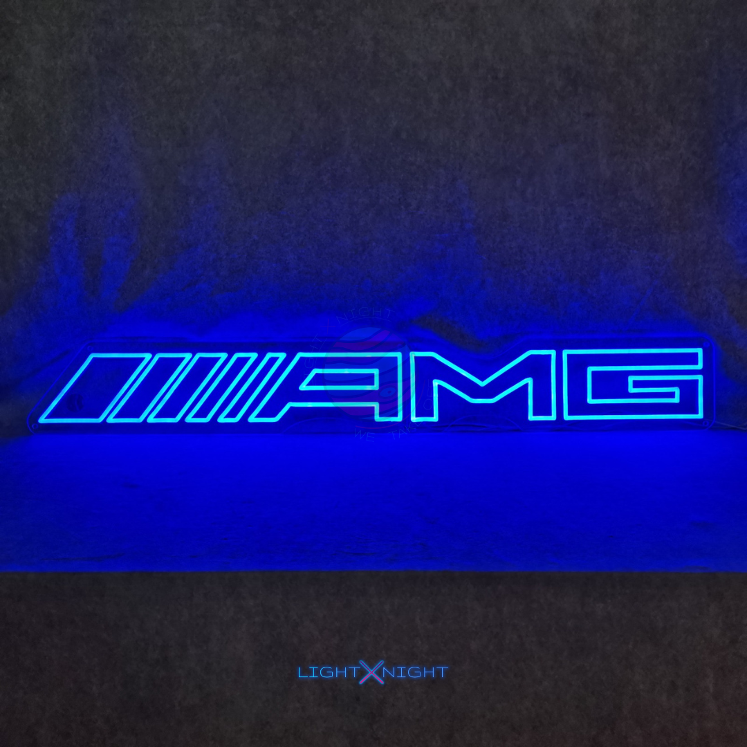 AMG Neon Sign, AMG Led Neon Sign, AMG Mercedes Decoration, AMG Neon Light