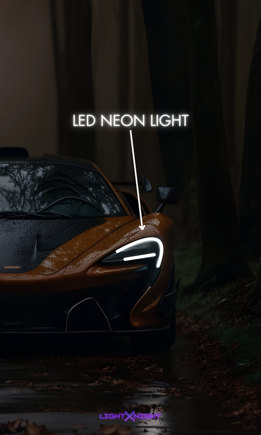 McLaren Orange Neon Poster