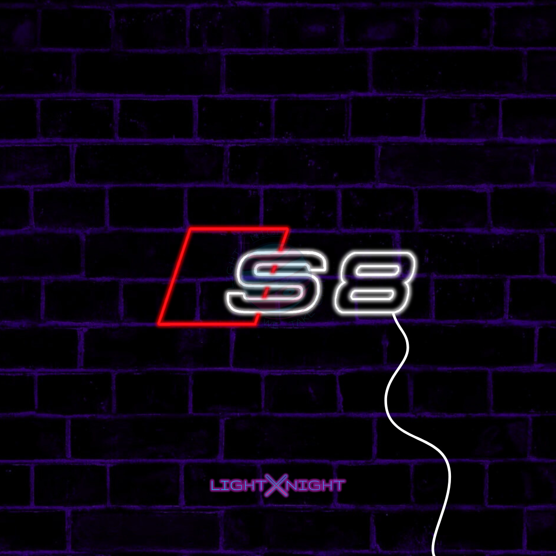 Audi S8 Led Neon Sign, Audi S8 Neon Light, Light X Night Audi S8 Neon Sign