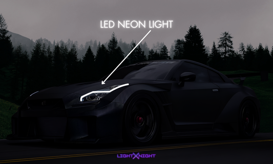 Nissan GTR R35 Horizontal Neon Poster