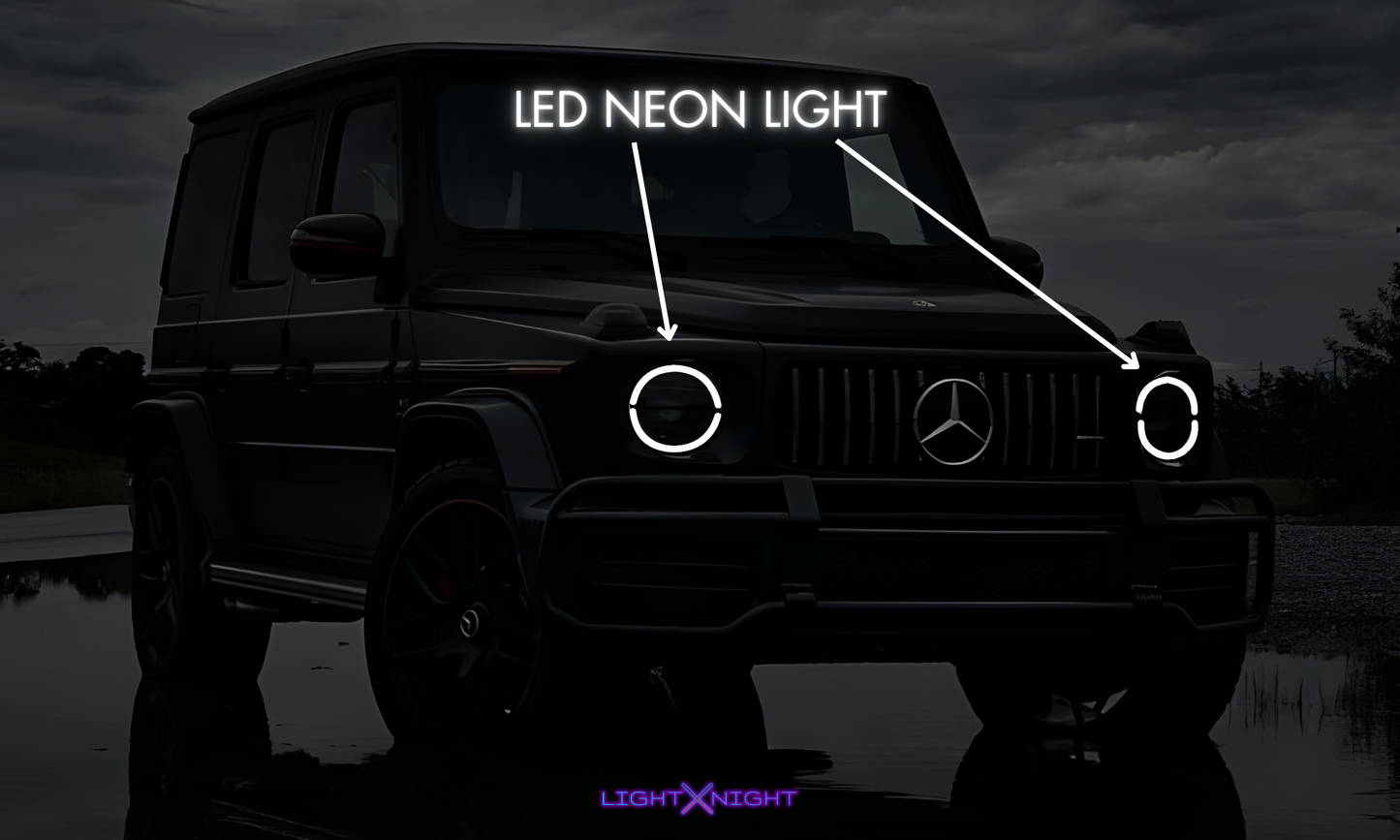 Mercedes G-Class Horizontal Neon Poster