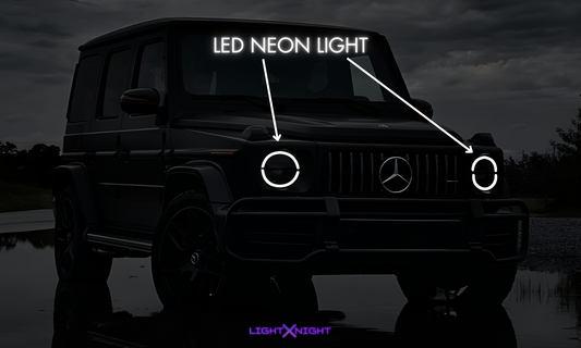 Mercedes G-Class Horizontal Neon Poster