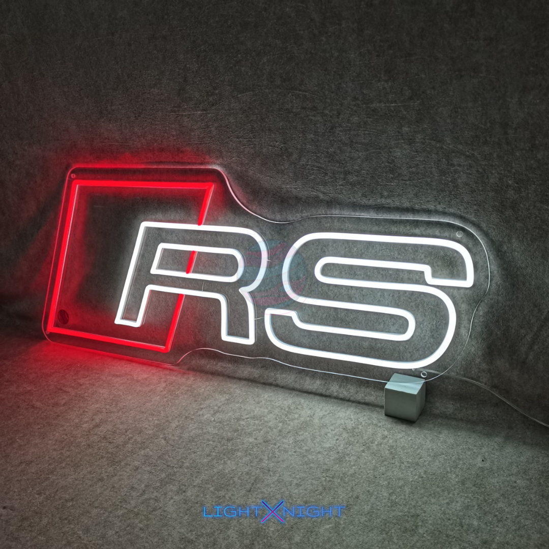 Audi RS Led Neon Sign, Audi RS Neon Light, Light X Night Audi RS Neon Sign