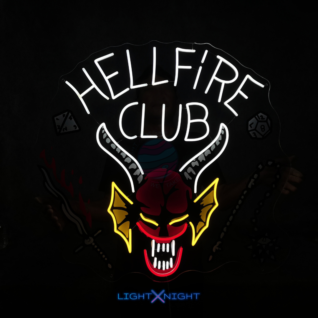 Hellfire Club Logo Neon Sign