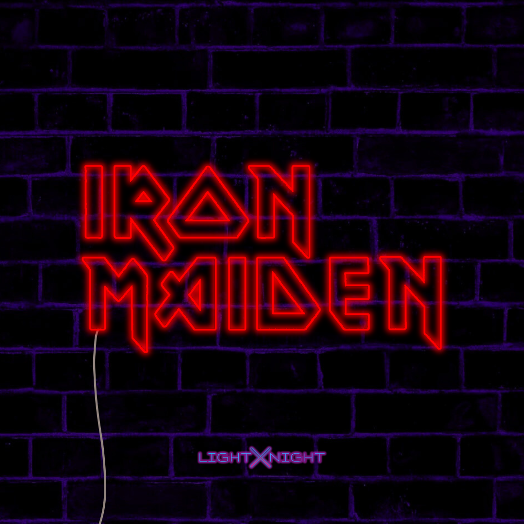 Iron Maiden Led Neon Sign, Iron Maiden sign, Iron Maiden Neon Light, Iron Maiden Merchandise