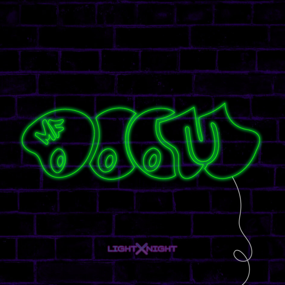 MF Doom Neon Sign