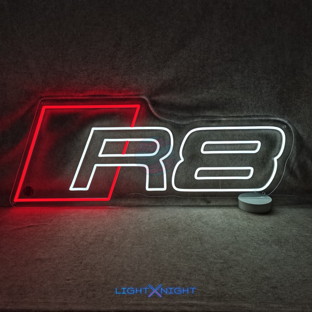 Audi R8 Led Neon Sign, Audi R8 Neon Light, Light X Night Audi R8 Neon Sign