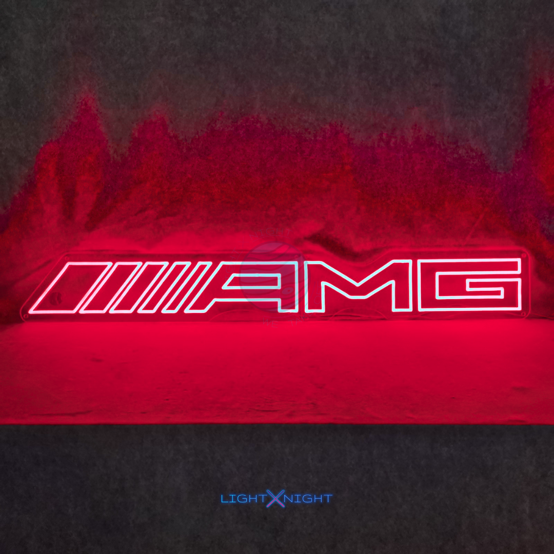 AMG Neon Sign, AMG Led Neon Sign, AMG Mercedes Decoration, AMG Neon Light