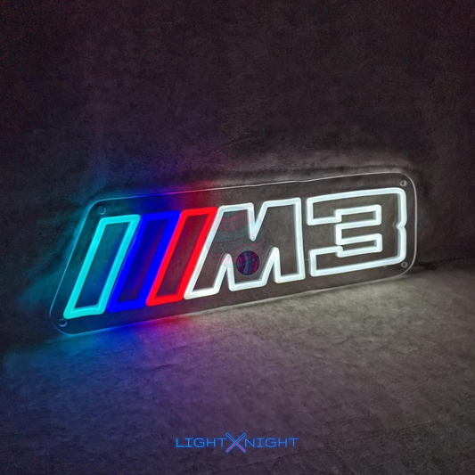 BMW M3 Led Neon Sign, BMW M3 Neon Light, BMW M 3Neon Sign, BMW Light, BMW M3 Lighting, BMW Decor