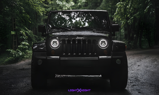Jeep Wrangler Horizontal Neon Poster
