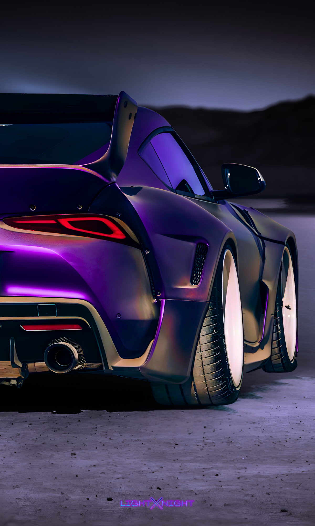 Toyota Supra Mk5 Tail lights Neon Poster
