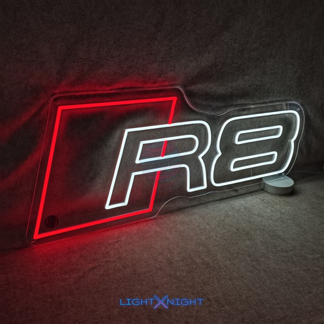 Audi R8 Led Neon Sign, Audi R8 Neon Light, Light X Night Audi R8 Neon Sign