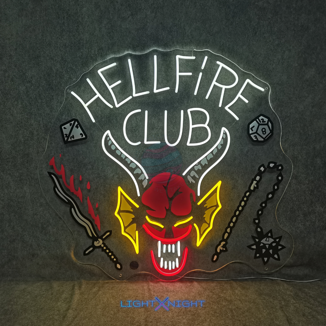 Hellfire Club Logo Neon Sign