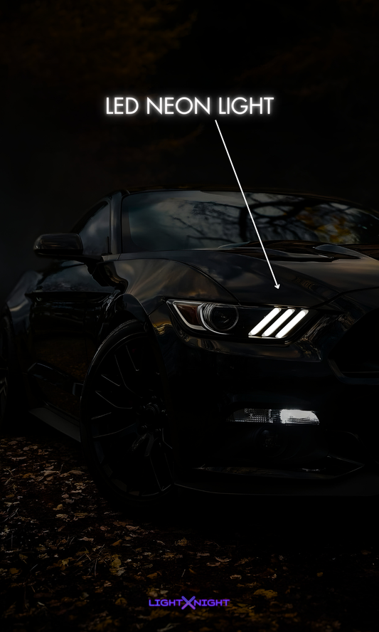 Ford Mustang Neon Poster
