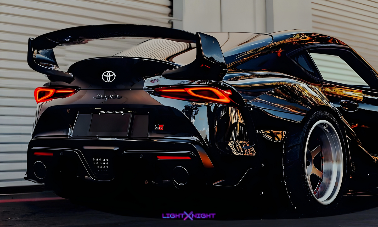 Toyota Supra Mk5 Rear Horizontal Neon Poster