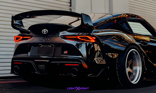 Toyota Supra Mk5 Rear Horizontal Neon Poster