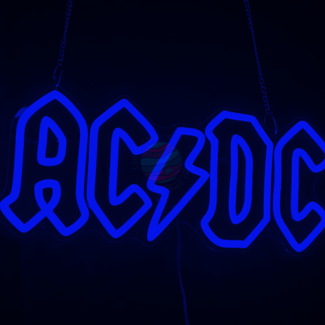 "AC DC" Neon Sign
