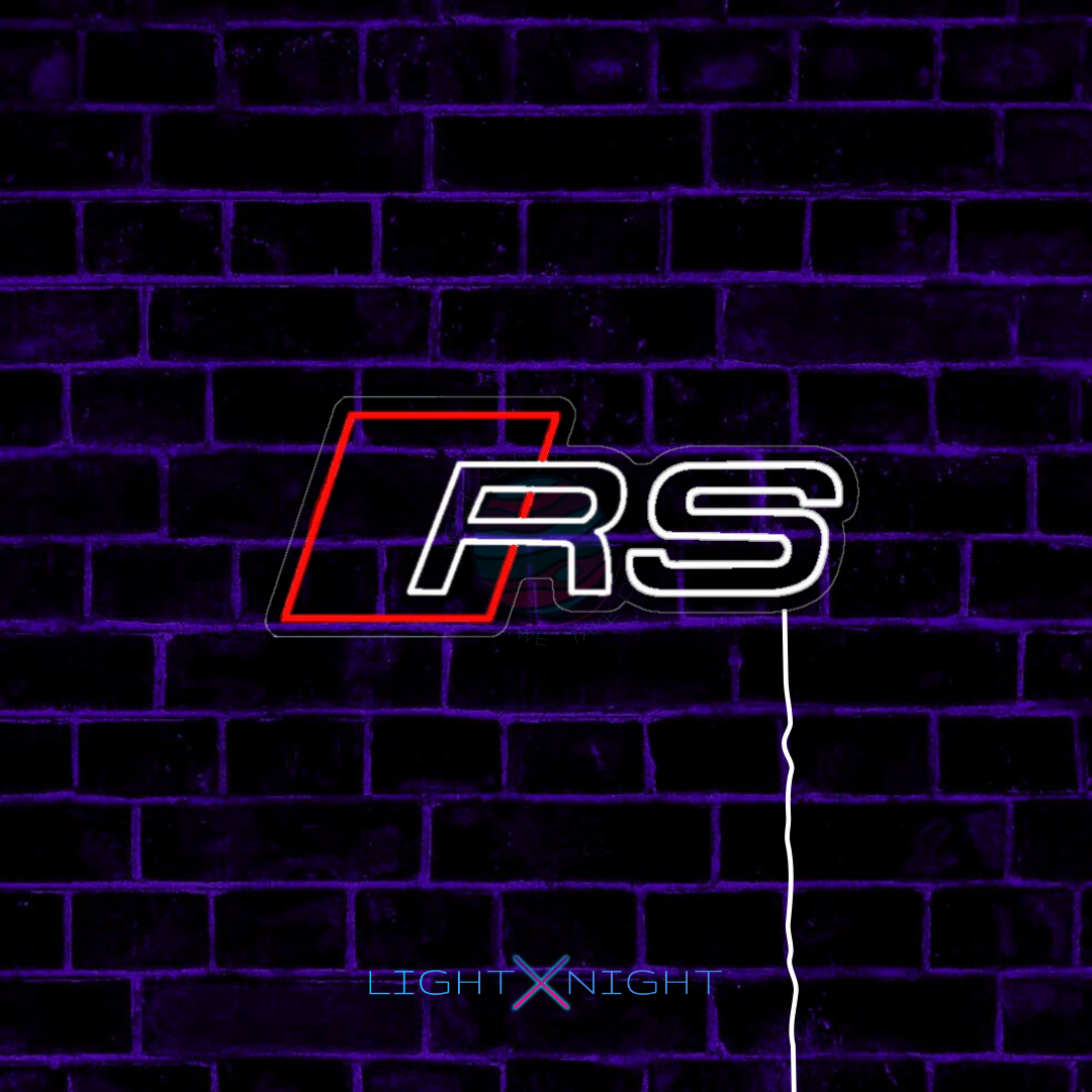 Audi RS Led Neon Sign, Audi RS Neon Light, Light X Night Audi RS Neon Sign