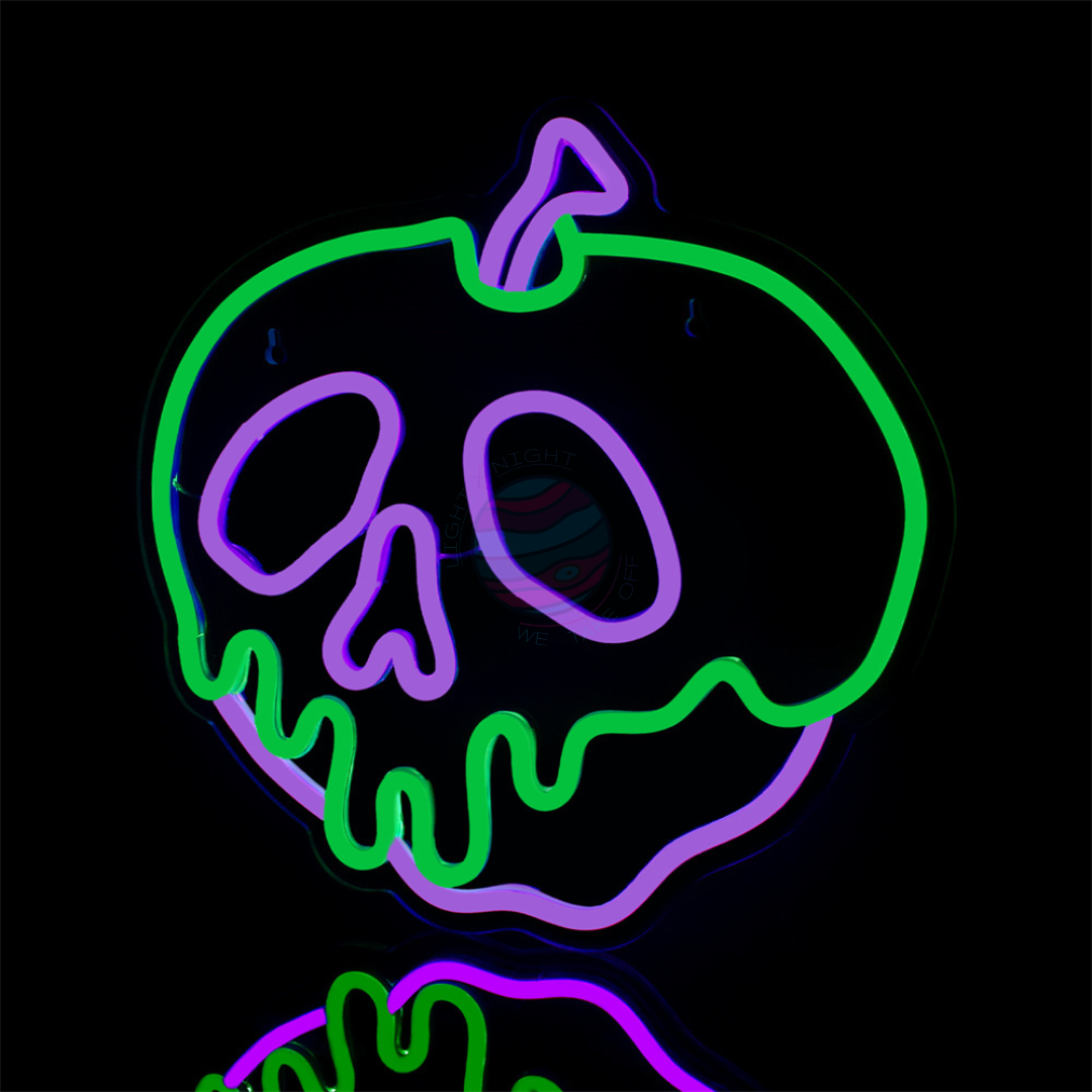 Skull Neon Sign, Halloween Decoration, Neon Halloween decor
