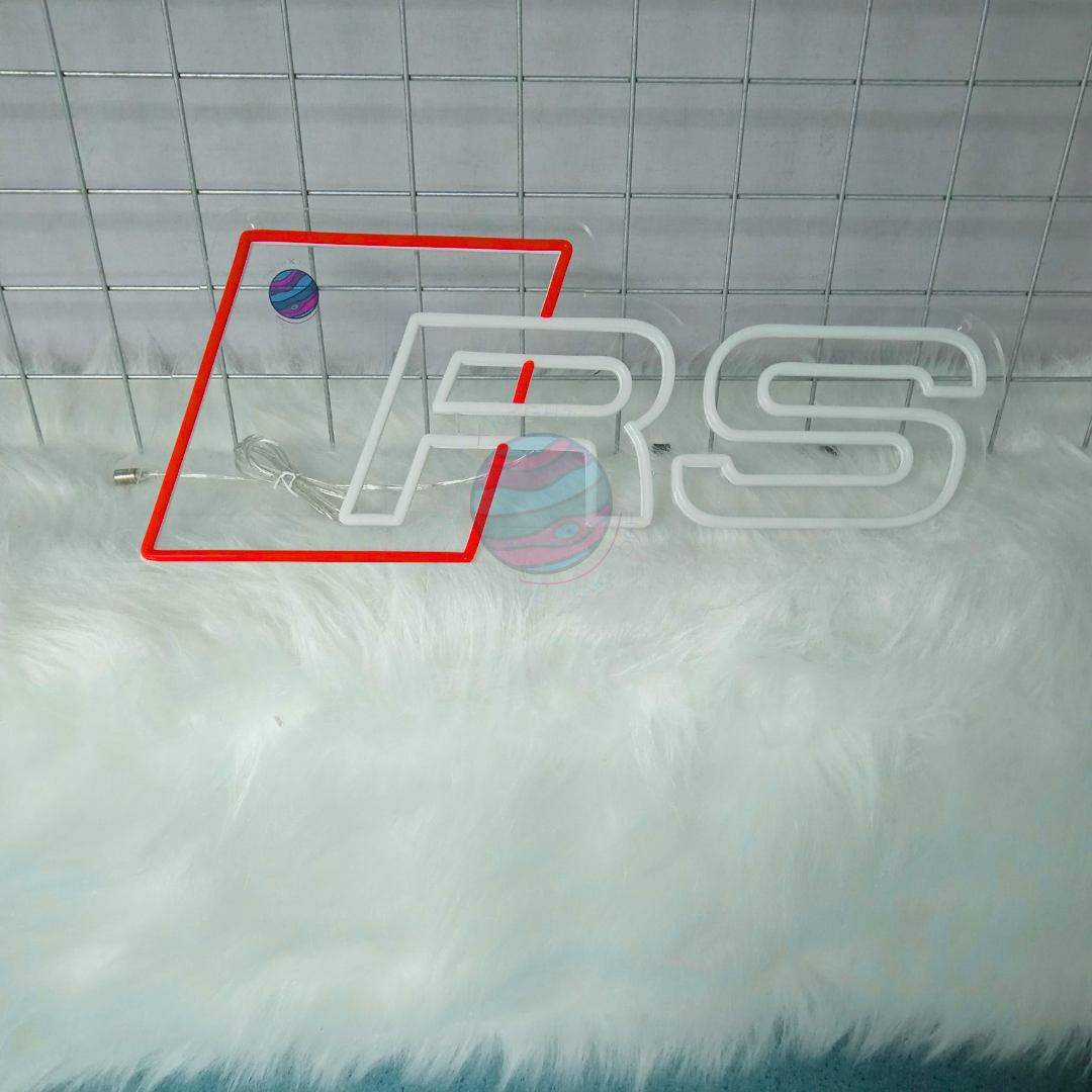 Audi RS Led Neon Sign, Audi RS Neon Light, Light X Night Audi RS Neon Sign