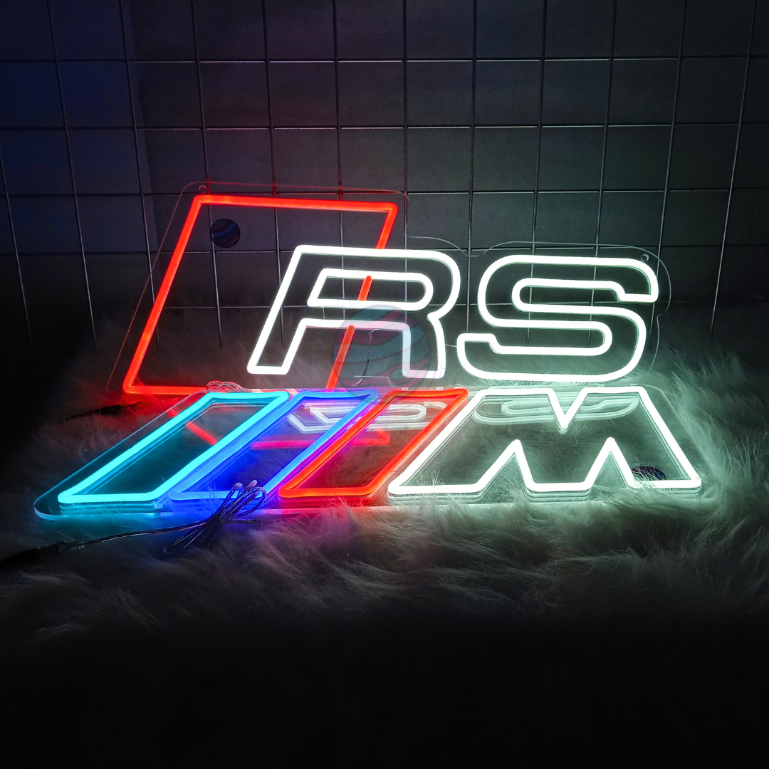 Audi RS Led Neon Sign, Audi RS Neon Light, Light X Night Audi RS Neon Sign