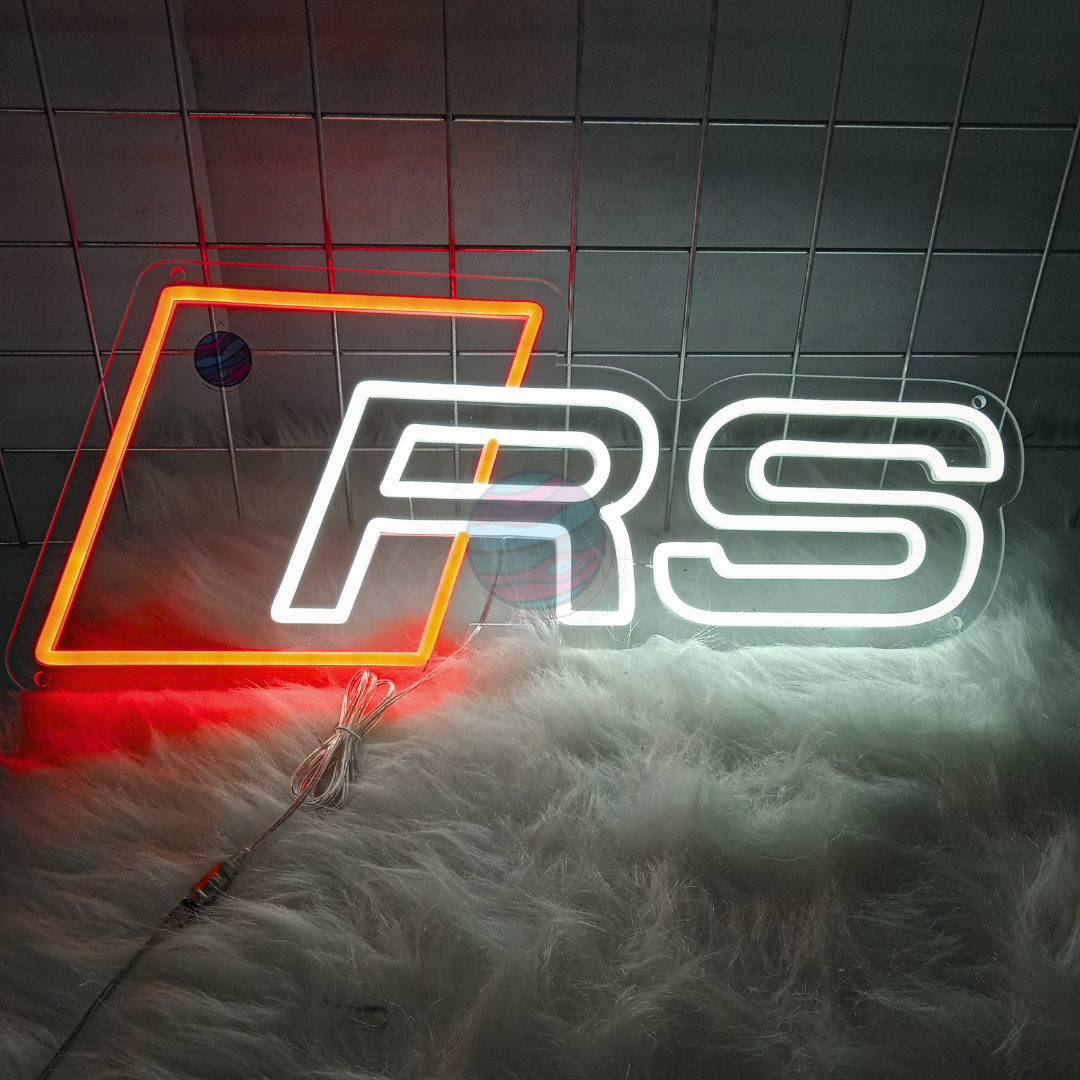 Audi RS Led Neon Sign, Audi RS Neon Light, Light X Night Audi RS Neon Sign