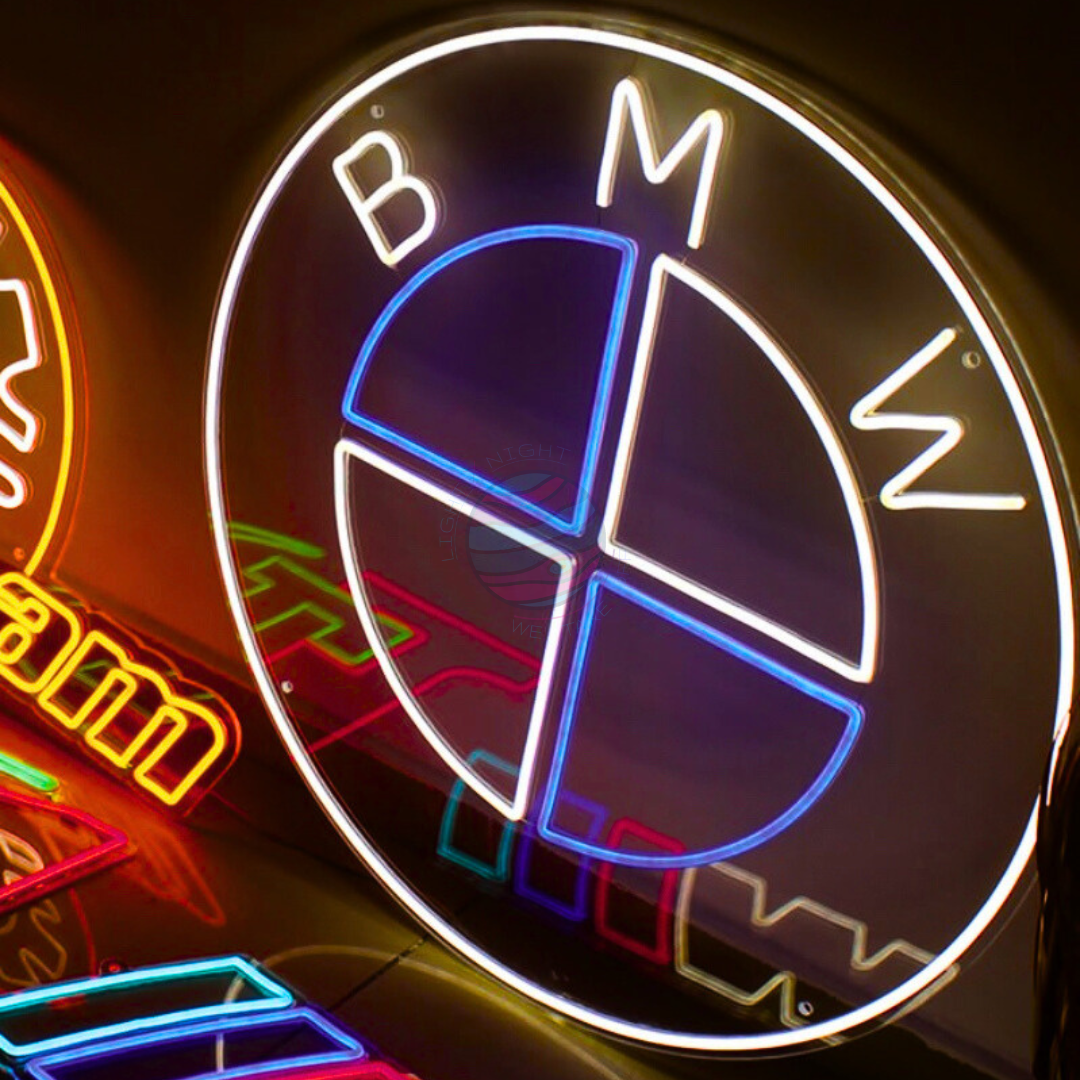 BMW Logo neon sign