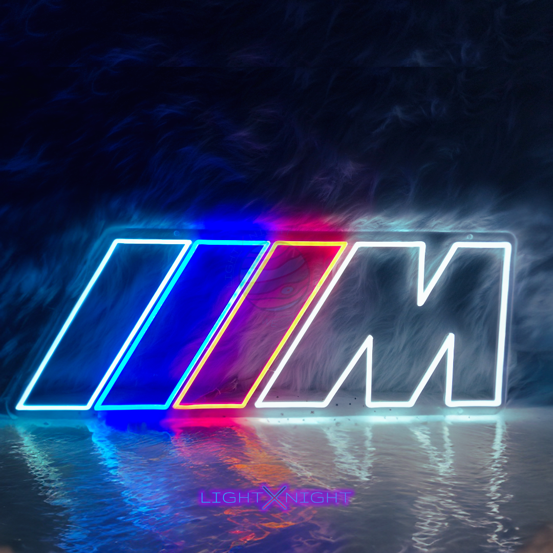 BMW M Led Neon Sign, BMW M Neon Light, BMW M Neon Sign, BMW Light, BMW M Lighting, BMW Decor