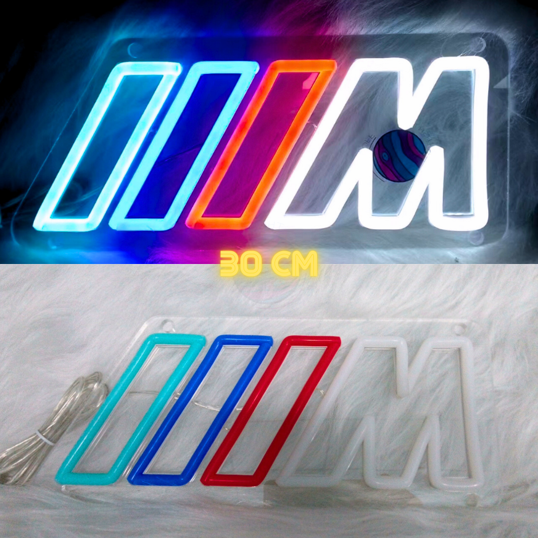 BMW M Led Neon Sign, BMW M Neon Light, BMW M Neon Sign, BMW Light, BMW M Lighting, BMW Decor