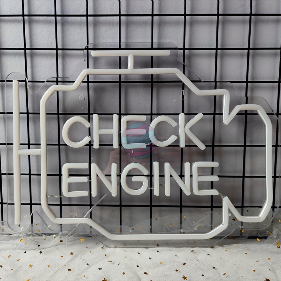 Check Engine Neon sign light