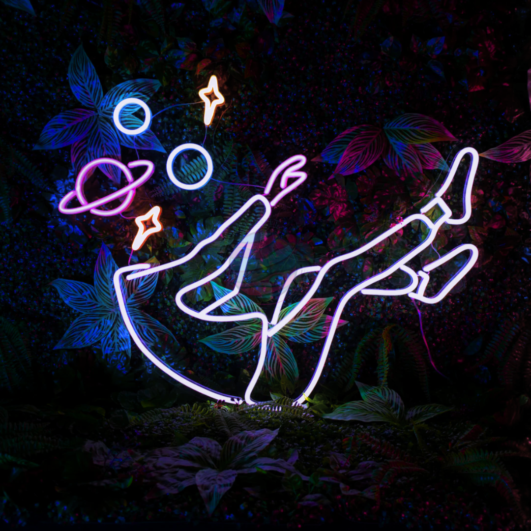 Space Neon Sign, Space Decoration