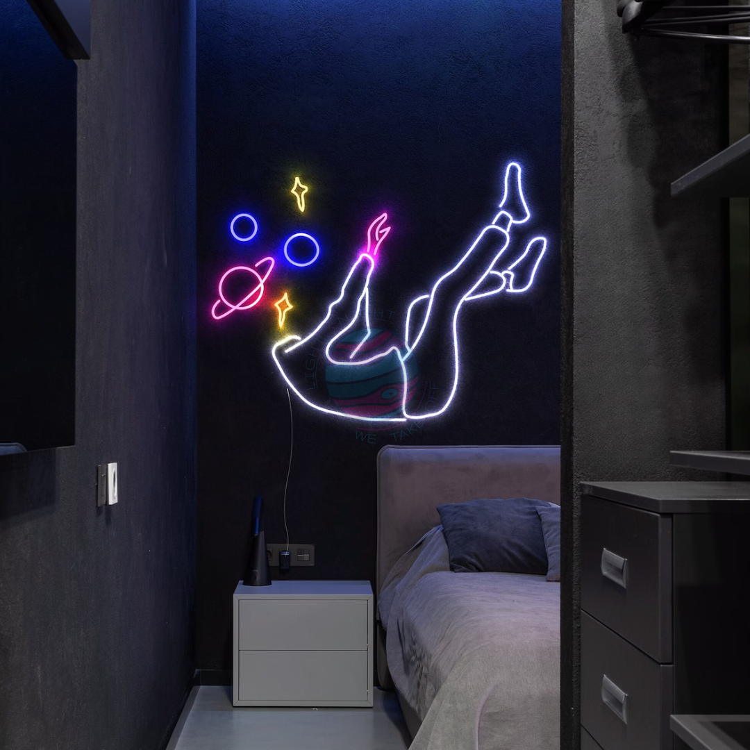 Space Neon Sign, Space Decoration